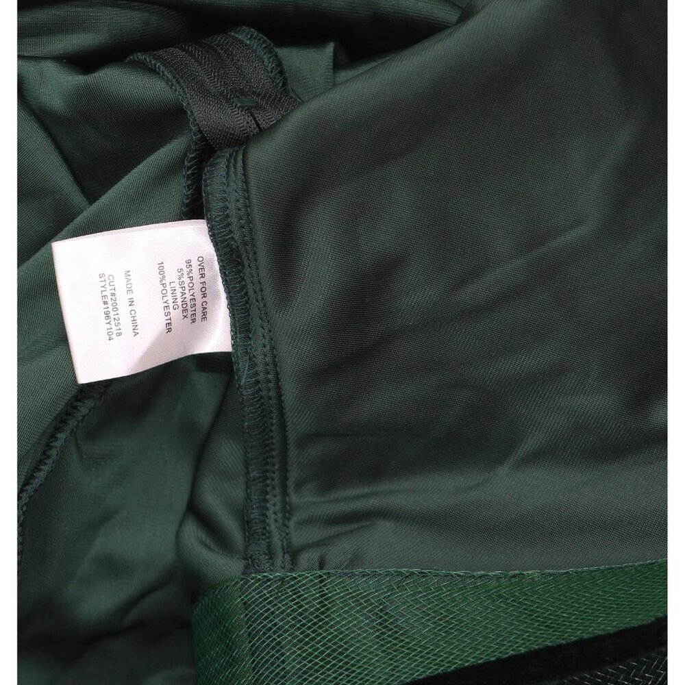 NWT B. Darlin Square Neck Asymmetric Layered Skirt Mini Dress Dark Green 15/16 - Picture 8 of 9